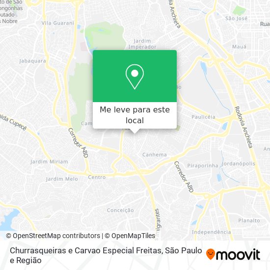 Churrasqueiras e Carvao Especial Freitas mapa