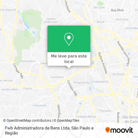 Fwb Administradora de Bens Ltda mapa