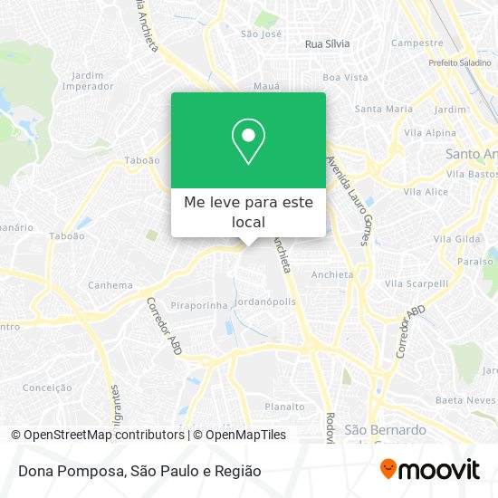 Dona Pomposa mapa
