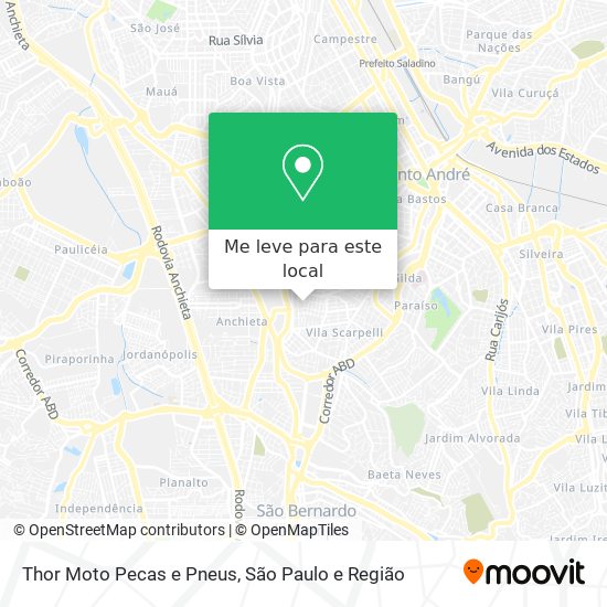 Thor Moto Pecas e Pneus mapa