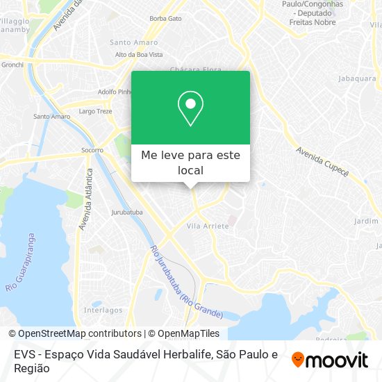 EVS - Espaço Vida Saudável Herbalife mapa