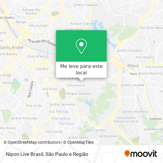 Nipon Live Brasil mapa