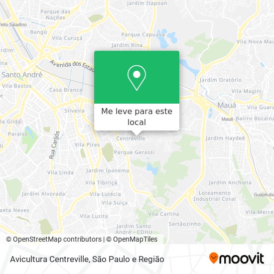 Avicultura Centreville mapa