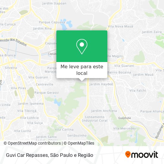 Guvi Car Repasses mapa