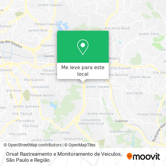 Orsat Rastreamento e Monitoramento de Veiculos mapa