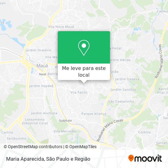 Maria Aparecida mapa