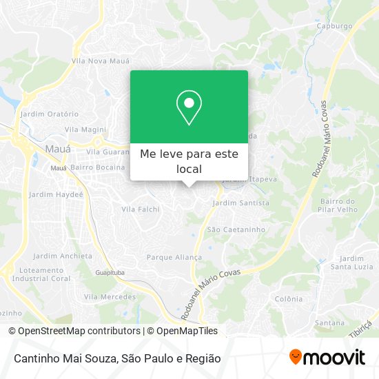 Cantinho Mai Souza mapa