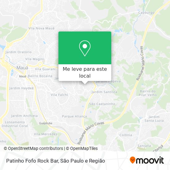 Patinho Fofo Rock Bar mapa