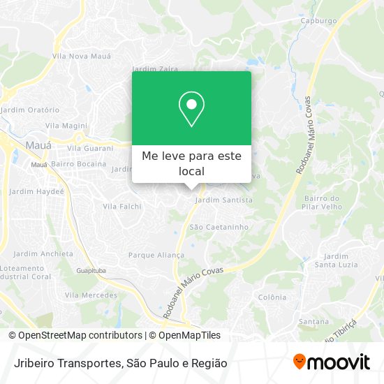 Jribeiro Transportes mapa