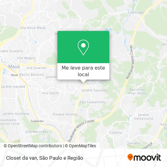 Closet da van mapa