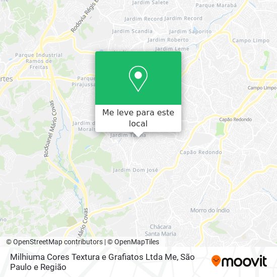 Milhiuma Cores Textura e Grafiatos Ltda Me mapa