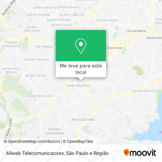 Allweb Telecomunicacoes mapa