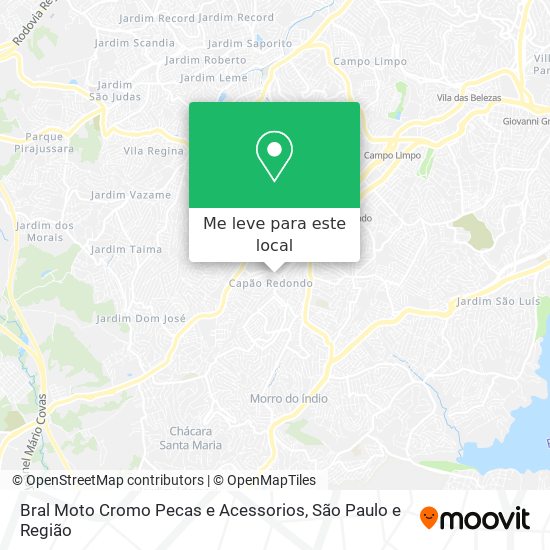 Bral Moto Cromo Pecas e Acessorios mapa