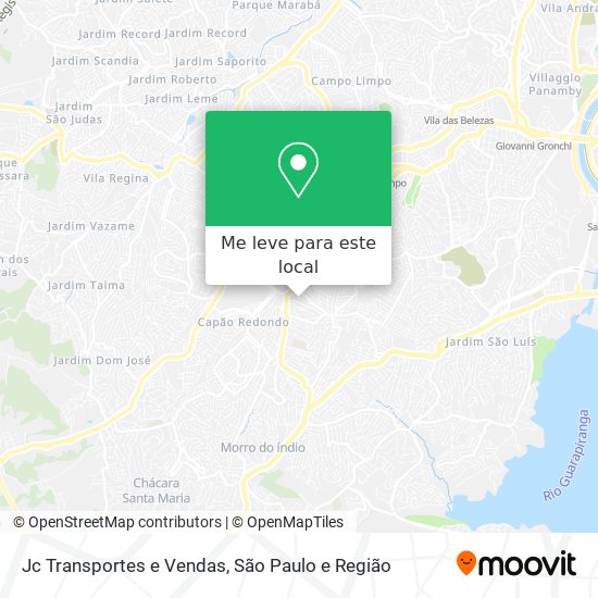 Jc Transportes e Vendas mapa