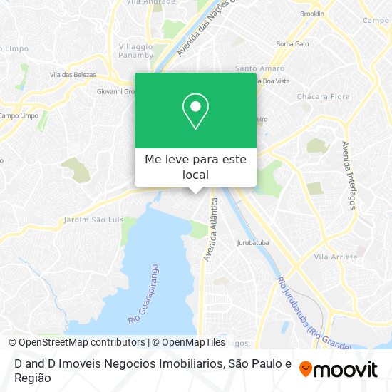 D and D Imoveis Negocios Imobiliarios mapa