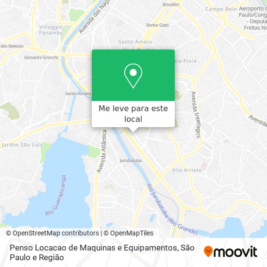 Penso Locacao de Maquinas e Equipamentos mapa