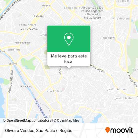 Oliveira Vendas mapa