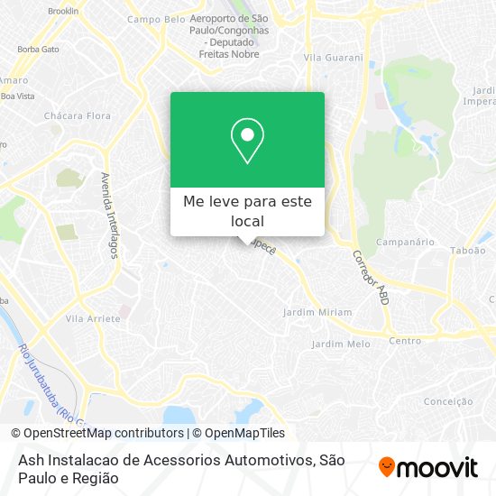 Ash Instalacao de Acessorios Automotivos mapa