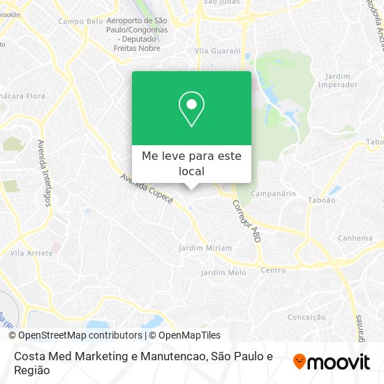 Costa Med Marketing e Manutencao mapa