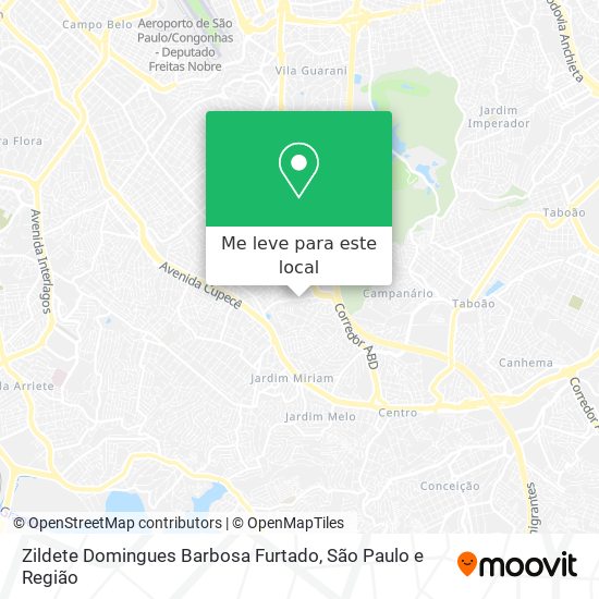 Zildete Domingues Barbosa Furtado mapa