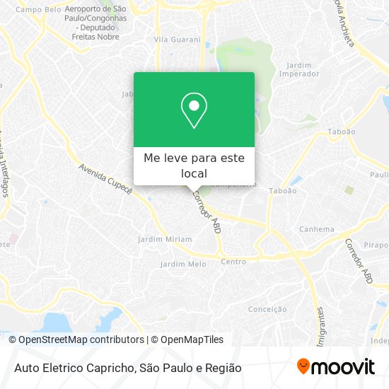 Auto Eletrico Capricho mapa