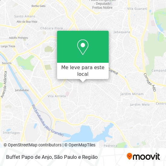Buffet Papo de Anjo mapa
