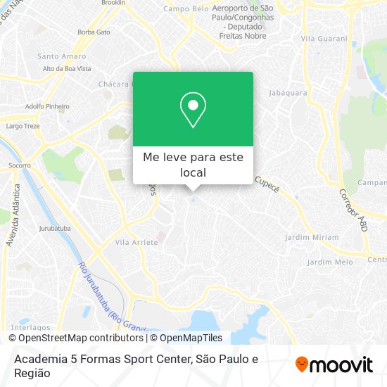 Academia 5 Formas Sport Center mapa