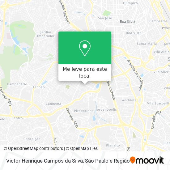 Victor Henrique Campos da Silva mapa