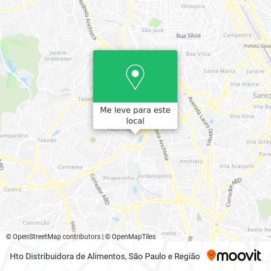 Hto Distribuidora de Alimentos mapa