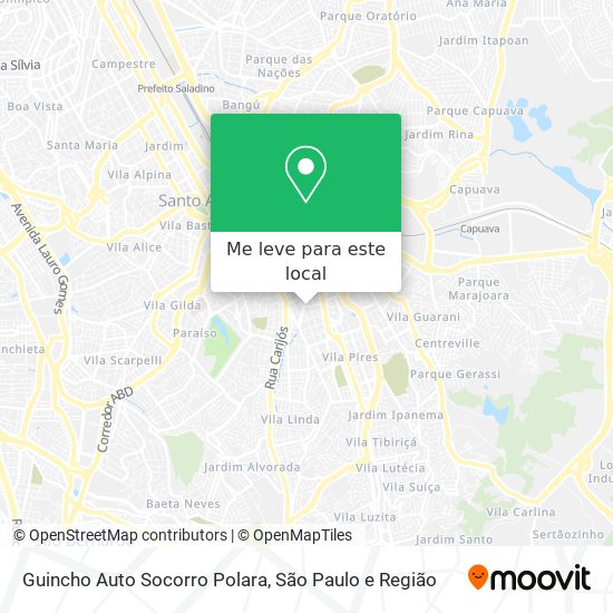 Guincho Auto Socorro Polara mapa