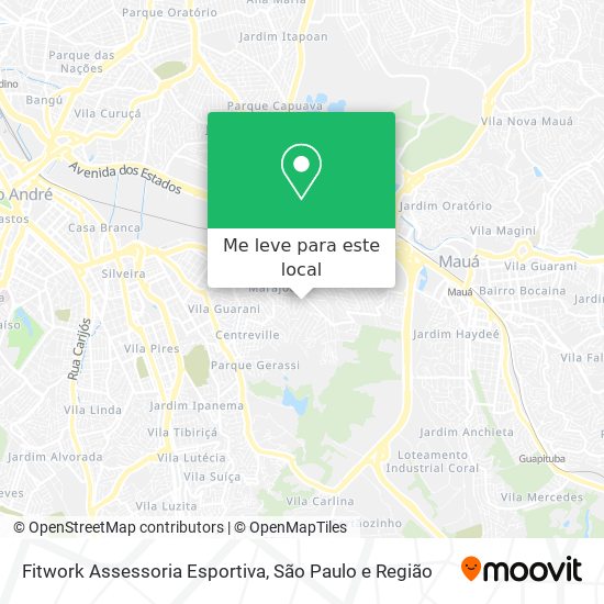 Fitwork Assessoria Esportiva mapa