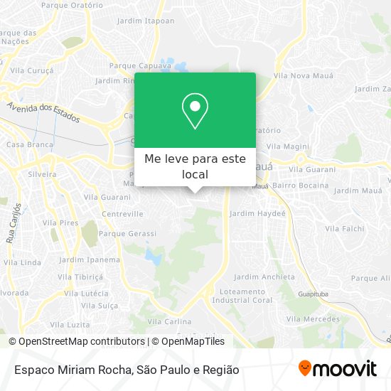 Espaco Miriam Rocha mapa