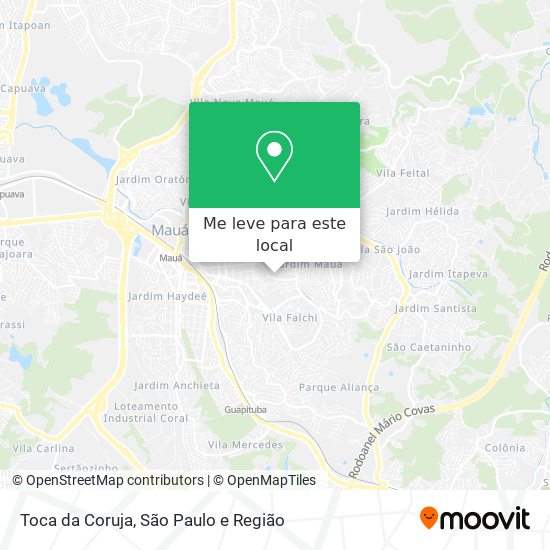 Toca da Coruja mapa