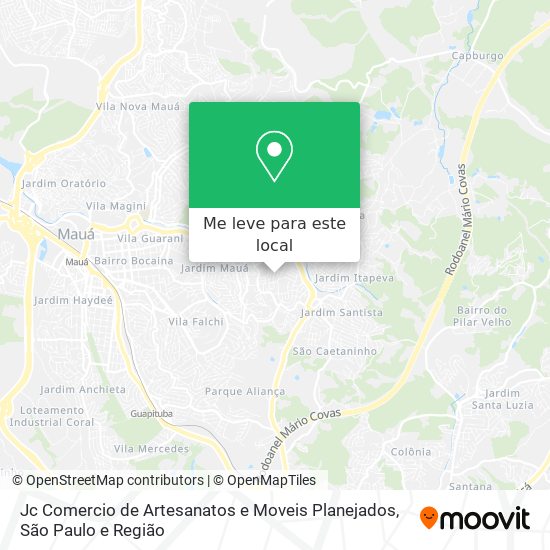 Jc Comercio de Artesanatos e Moveis Planejados mapa