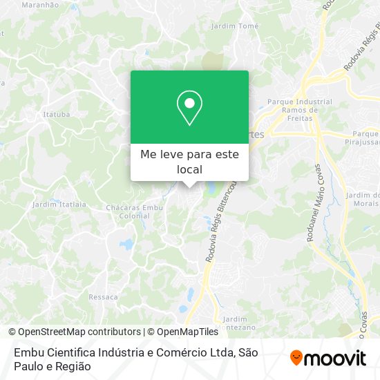 Embu Cientifica Indústria e Comércio Ltda mapa