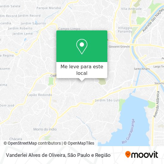 Vanderlei Alves de Oliveira mapa