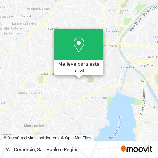 Val Comercio mapa