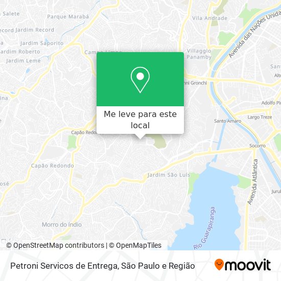 Petroni Servicos de Entrega mapa