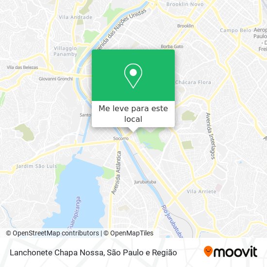 Lanchonete Chapa Nossa mapa