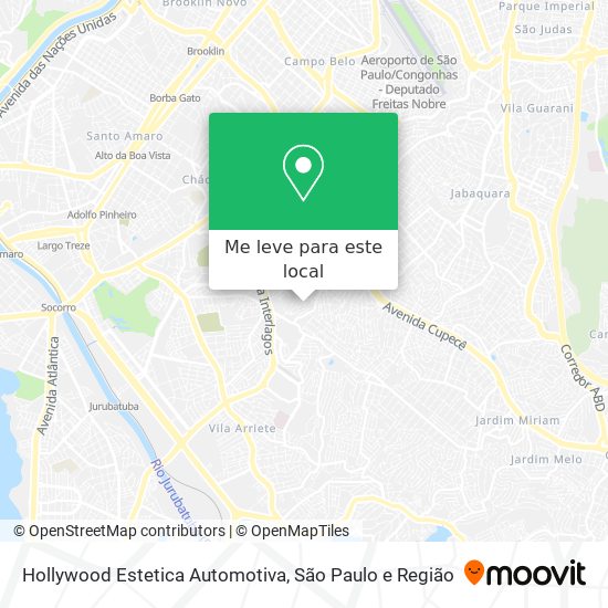 Hollywood Estetica Automotiva mapa