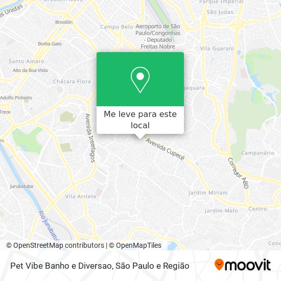 Pet Vibe Banho e Diversao mapa