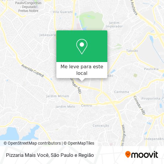 Pizzaria Mais Você mapa