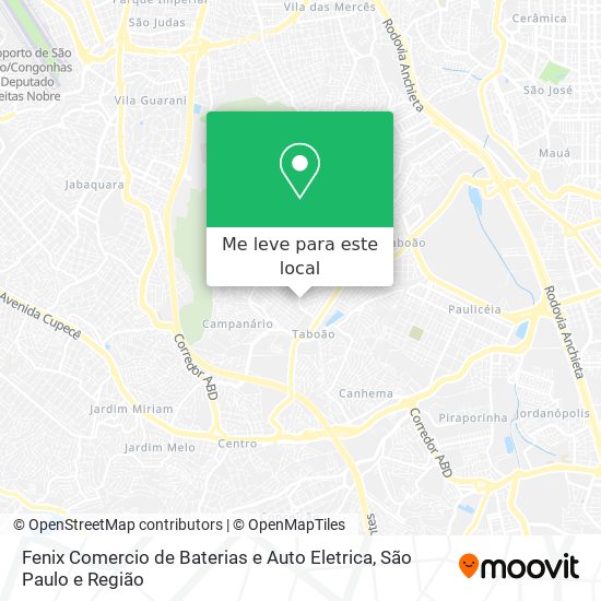 Fenix Comercio de Baterias e Auto Eletrica mapa