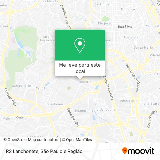 RS Lanchonete mapa