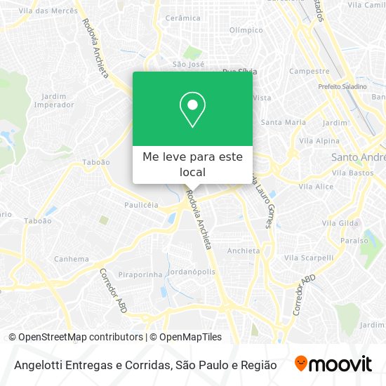 Angelotti Entregas e Corridas mapa