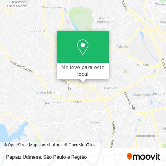 Papaiz Udinese mapa