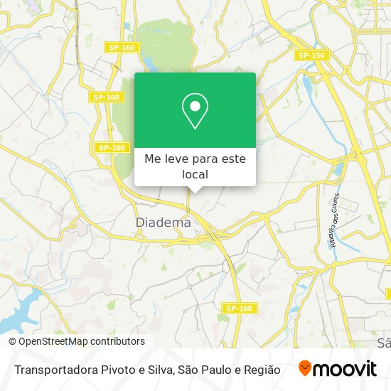 Transportadora Pivoto e Silva mapa