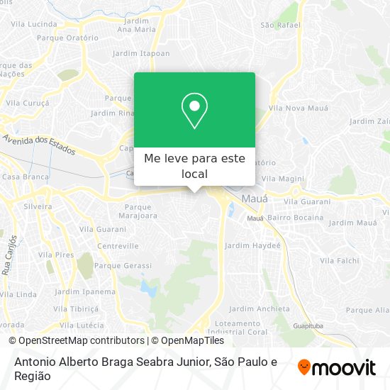 Antonio Alberto Braga Seabra Junior mapa