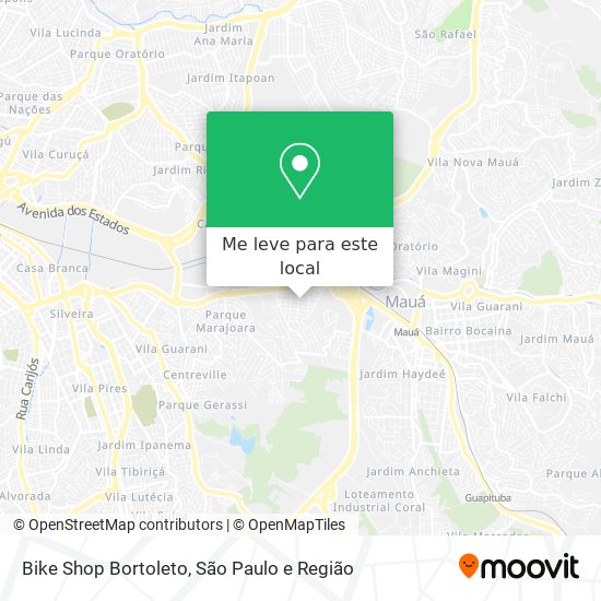 Bike Shop Bortoleto mapa