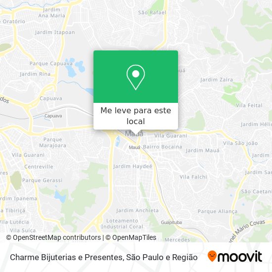 Charme Bijuterias e Presentes mapa